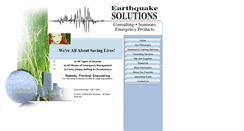 Desktop Screenshot of earthquakesolutions.com