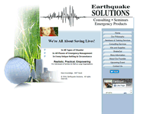 Tablet Screenshot of earthquakesolutions.com